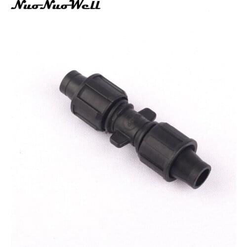 5pcs NuoNuoWell 5/8" 16mm Straight Drip Tape Lock Couping for Garden Micro Drip Irrigation Watering Hose Fittings Pipe Connector