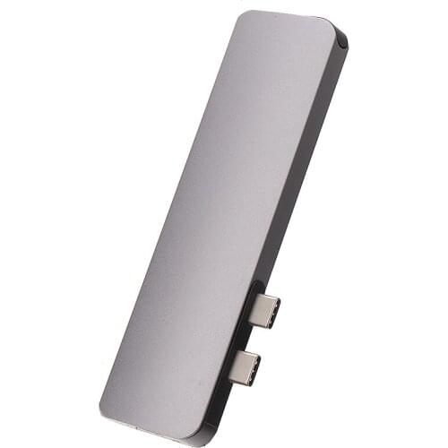 7 in 1 Type-c*2/USB 3.0 *2/SD *1/Micro SD TF Card Reader Adapter USB-C Data Transfer HUB For MacBook Pro Computer Accessories