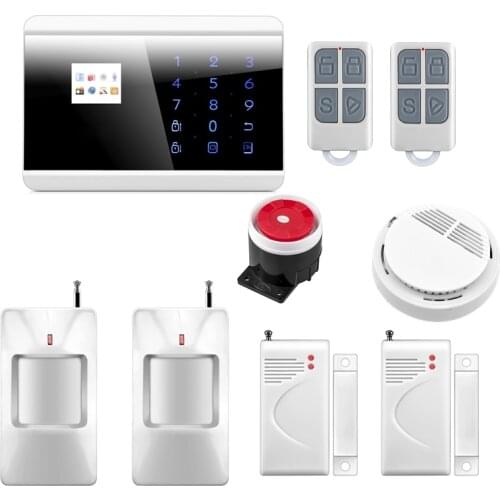 Wireless GSM PSTN Alarm System IOS/Android APP Control Home Burglar Security Protection Alarm System English/Russian voice