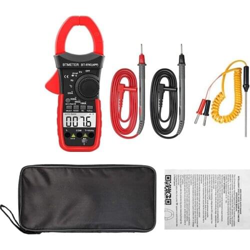 BTMETER BT-570CAPP Digital AC DC Clamp Multimeter Auto-Ranging APP Bluetooth Measures Current, Voltage, Resistance, Capacitance