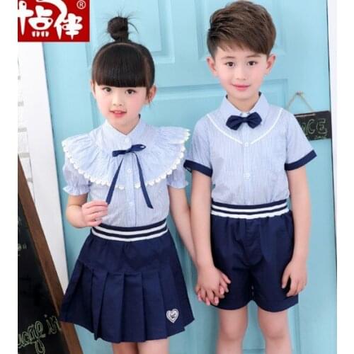 Kindergarten garden service summer new primary and middle school childrens school uniform suit college wind class service boys