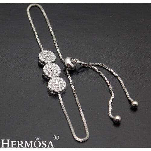 Hermosa Christmas Gift 4 Colors Fashion Girlfriend Jewelry Adjustable Pull Tie Chain Bracelet Friendship Hot