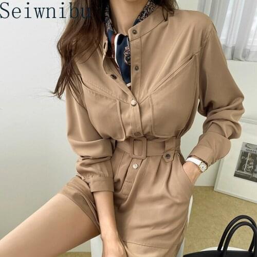 Korean and Japanese frock jumpsuits women New Short High waist Jumpsuit shorts Romper Women Spring Autumn Overalls Playsuits