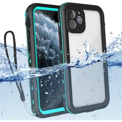 MOMOTS Waterproof Case for iPhone 11 12 Pro Max Shockproof 360 Full Cover for iPhone X XR XS Max 12 mini Transparent Luxury Case