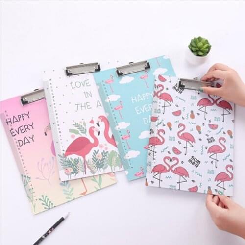 Cartoon writing board clip pad student writing pad A4 folder board fresh office stationery writing pad