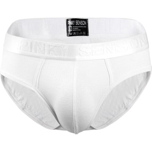 New Underwear Men Brief Sexy Fashion Cueca U Convex Breathable Modal Mens Underwear Comfortable Solid Underpants