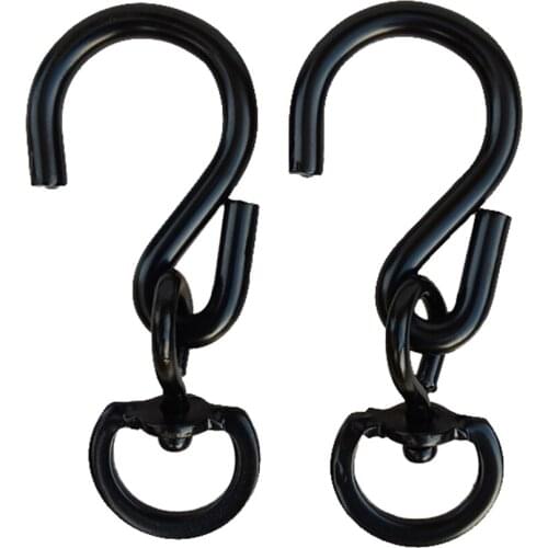 Pack of 2 Non-Rusting Smooth Swivel Hooks for Hanging Flowers Basket, Plants