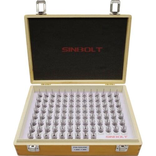 Pin Gauge Set ,Plug Gauge Set,1.000mm--1.990mm(Interval: 0.01,100pcs),fast delivery
