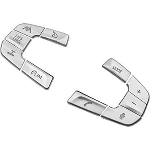 Steering Wheel Button Covers Trim Stickers Decorative Frame for BMW 5 Series G30 G38 Car Interior Accessories