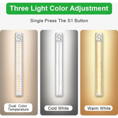 Closet Light 160 LED Lights PIR Motion Sensor Light Cupboard Wardrobe Night Lamp For Kitchen Bedroom Cabinet Backlight