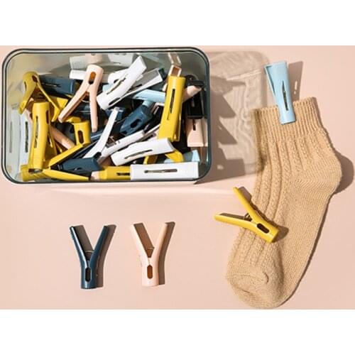 10pcs ABS Non-slip Clothes Pegs Clothe Drying Rack Food Sealing Clip Home Towel Hanger Organizer Bathroom Tool For Sock Quilt