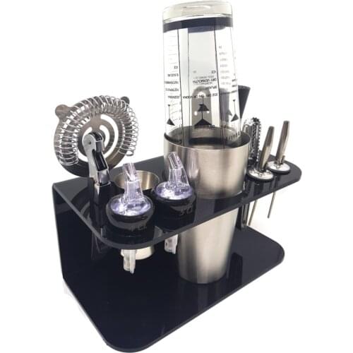 Professional Cocktail Preparation Bar Boston Shaker Set Beer With Stand