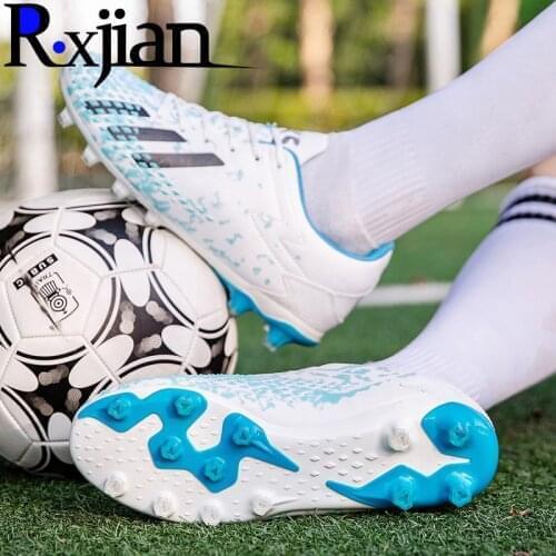 R.XJIAN new style long nail broken nail couple football shoes parent-child football shoes competition shoes 35-47 size