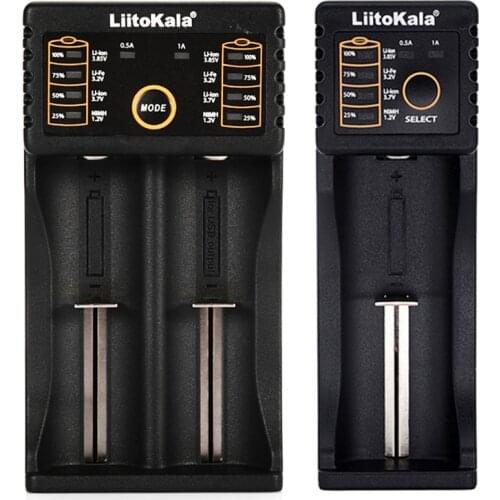 Retail Liitokala 2 Pcs Battery Charger: 1 Pcs Lii-100B Battery Charger for 18650 26650 Ni-Mh Nicd Rechargeable Battery & 1 Pcs L