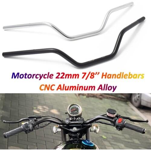 22mm Handle Bar for Renthal CNC Aluminum Alloy Anodizing Handlebars Fits for Yamaha MT07 CB500X ER6N Duke 390 TRK 502X Pit Bikes