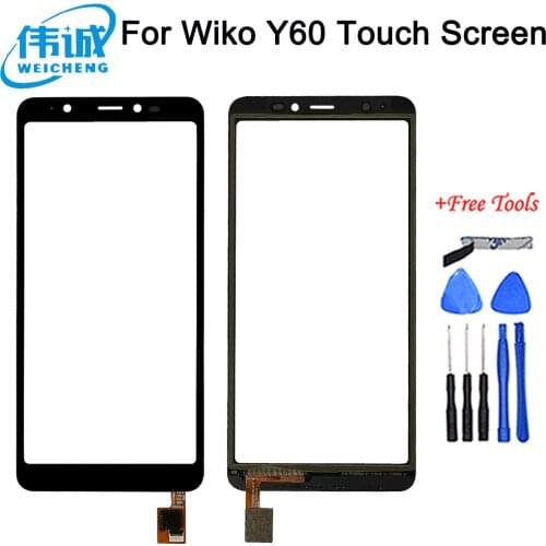 Touch Screen For Wiko Y60 Y 60 Touch Screen Touch Panel Digitizer Sensor Phone Touch Glass Lens For Y50 Y70 Y80 Touch Sensor