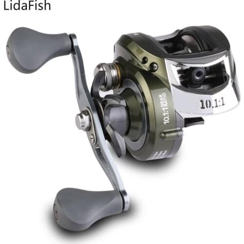 Lidafish GSB Long Cast Baitcasting Fishing Reel 10.1:1 Gear Ratio High Speel 8KG Drag Saltwater Fishing Coil Fishing Accessories
