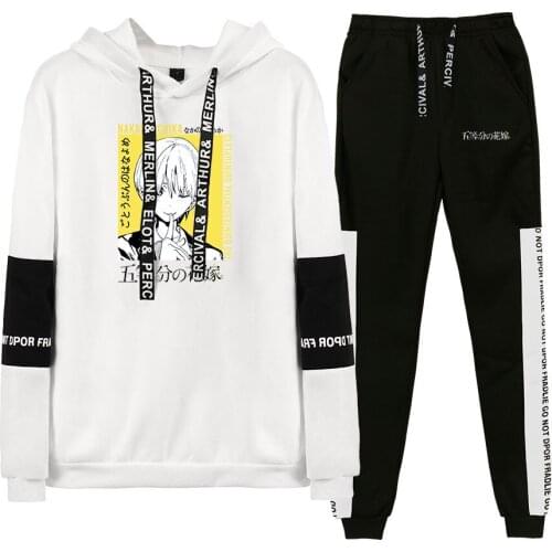 Popular The Quintessential Quintuplets Hoodies Unisex Tracksuit Two Piece Suits Autumn Women Men Hooded+Sweatpants Casual Sets