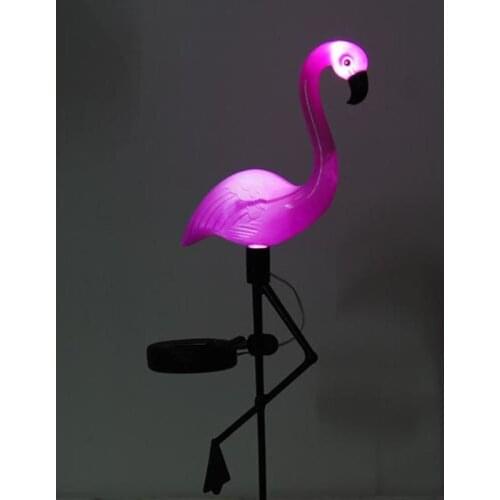 Solar lights outdoor waterproof high imitation Flamingo lawn lights Garden Park decorative lights