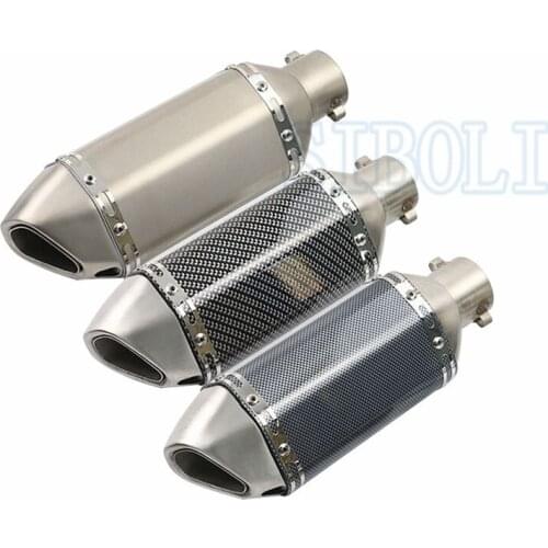 38-51MM Universal Modified Motorcycle Exhaust Muffler Pipe Slip-on Motorbike MINI Exhaust Pipe FOR YAMAHA KAWASAKI HONDA AK108