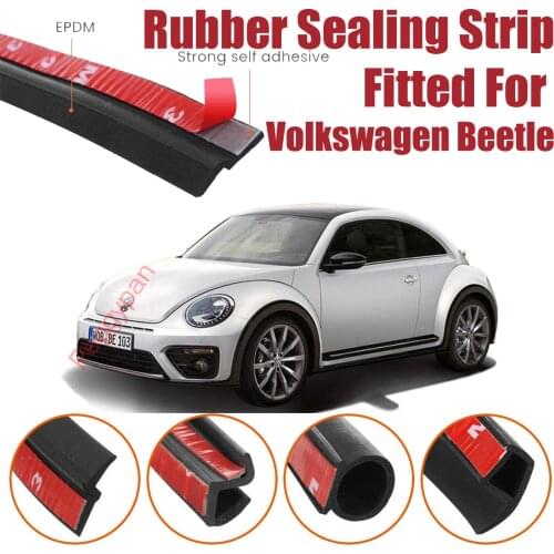 Door Seal Strip Kit Self Adhesive Window Engine Cover Soundproof Rubber Weather Draft Noise Reduction For Volkswagen Beetle