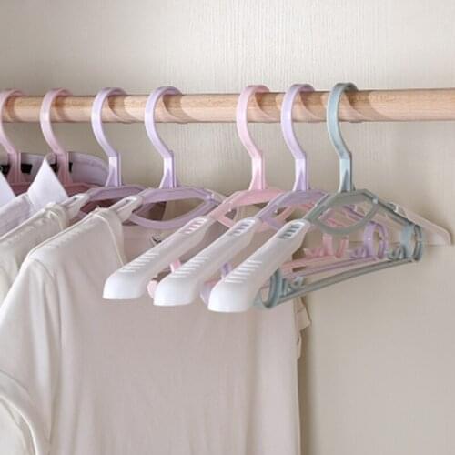 10 pcs/lot 40cm Nodic Style Plastic Clothes Hangers Size Adjustable Wide Shoulder Seamless Adult Coat Hanger Clothing Drying Rac