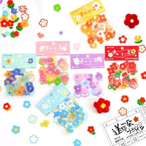 Retro Vintage Flower For You Diary PET Sticker Bag Scrapbooking Decoration Material Paper Wholesale