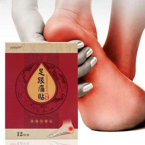 12Pcs Heel Spur Pain Relief Patch Herbal Calcaneal Spur Rapid Heel Pain Relief Patch Foot Care Treatment Plaster Foot Care Tool