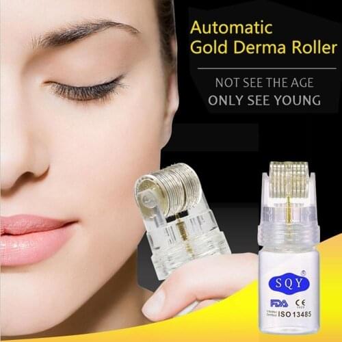 192 Micro Needles Derma Roller with bottle Titanium Microneedle Home/Salon Use Beauty Skin Care Tool needle depth 0.25mm