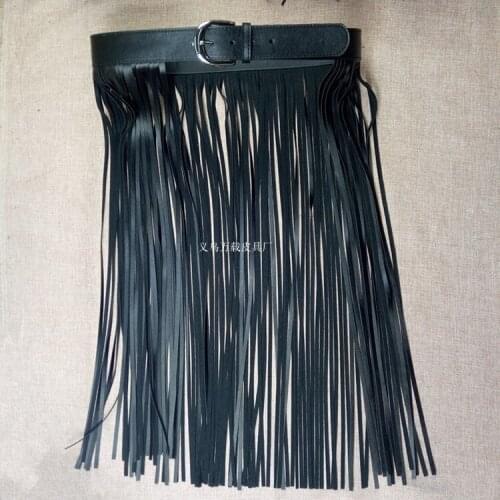 3 color DIY sewing Fashion PU Leather Tassel Lace Trimmings Fringe garment accessories double face bag charms