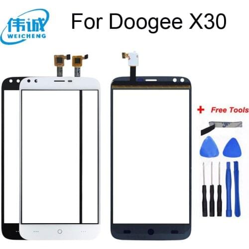 5.5'' Mobile Phone Front Touch Glass For Doogee X30 Touch Screen Glass Digitizer Panel Lens Sensor Tools Adhesive