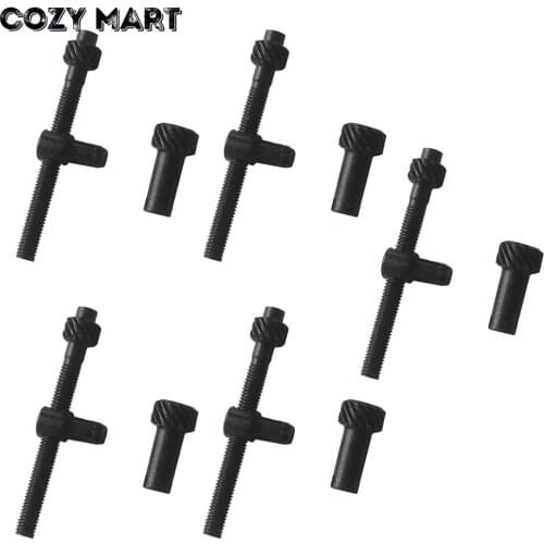 5 sets Chain Adjuster Screw Tensioner Fit for Chainsaw 4500 5200 5800 45CC 52CC 58CC