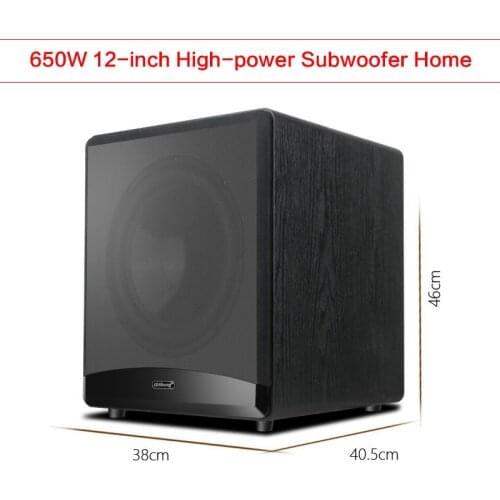 650W High-power 12-inch Subwoofer Speaker Home Amplifier Professional KTV Home Theater Audio HiFi Enthusiast Active Speaker