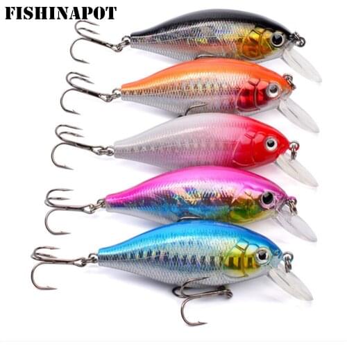 FISHINAPOT 1PCS High Qualitly Crankbait 70mm/13g Hard Fishing Lures Floating Wobblers For Bass Sea Carp Fishing Accessories