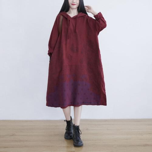 Oversized Hoodie Dresses Women Baggy Streetwear Long Sleeve Hooded Dress Arrival Loose Casual Hooded Drawstring Print Clothing