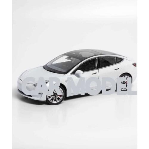 1:18 Alloy Toy Vehicles Tesla Model 3 Car Model Of Childrens Toy Car Original Authorized Authentic Kids Toys