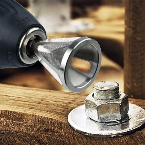 Screw Deburring Tire Repair Tools Silver External Chamfer Tool Drill Bit Remove screw head Burr Chuck drill bit accept dropship