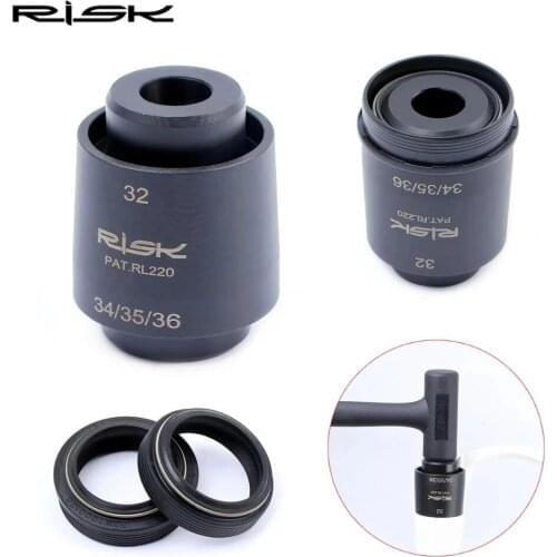 RISK Bicycle Fork Seal Driver Tool Kit Fork Seal Installation Tool for FOX 32/34/35/36mm Pipe Diameter Dual head Suspension Tool