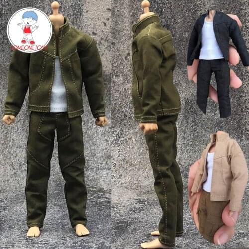 1/12 Scale 3 colors Casual Male jacket trousers clothes Set for 6 Inches action figures