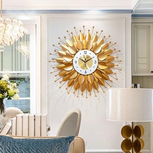 Art Aesthetic Wall Clock Nordic Design Quarz Silent Digital Wall Clock LArge Creative Klokken Wandklokken Home Decoration 50WC