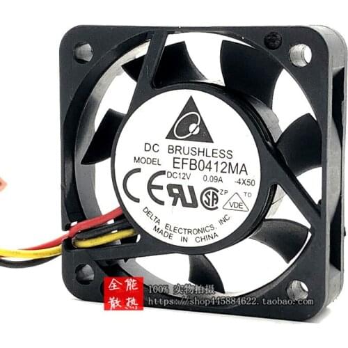 New EFB0412MA 4010 12V 0.09A ultra-quiet switch cooling fan three lines
