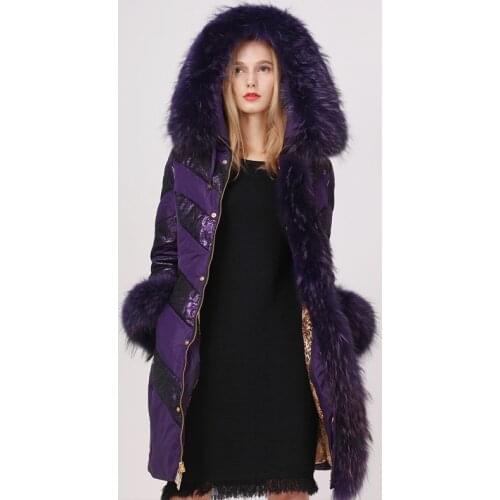 White parka, big fur collar, winter women coat, down jacket, veste femme u13561 yy1482