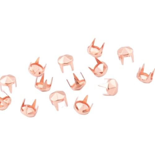 Rose gold Nailheads Spikes Nailhead Studs Metal Studs Nailheads Spikes Rivets for Purse Sewing Hardware