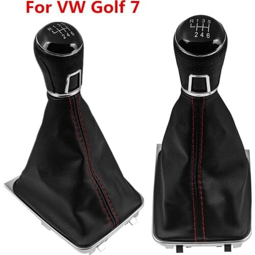 For VW Golf 7 A7 MK7 GTI GTD 2013 2014 2015 2016 2017 2018 Gear Shift Knob Leather Gaiter Boot Cover Car Styling Accessories