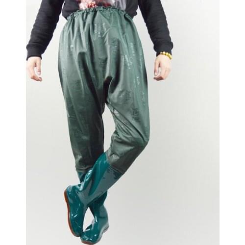 Ultralight Fishing Chest Waders Waterproof Lightweight Hunting Hip Waders with Anti- Boots Gardening Fishing Pants