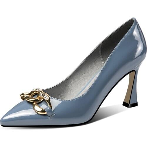 Spring Autumn Women Pumps Shoes High Heels Elegant Shoes Women Large Fashion High Quality Mary Janes Women Shoes Footwear B19