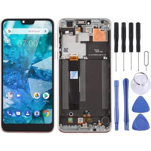 LCD Screen and Digitizer Full Assembly with Frame for Nokia 7.1 TA-1100 TA-1096 TA-1095 TA-1085 TA-1097