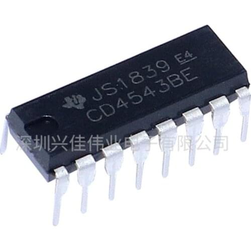 10PCS Display Driver CD4543 CD4543BE DIP16 CD4543BM SOP16 LCD Decoder Driver