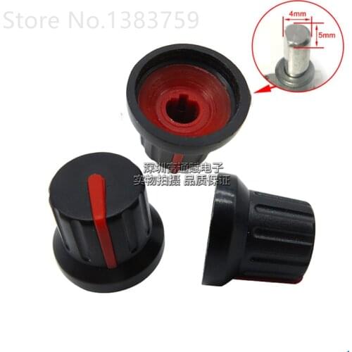 10pcs Non-standard small hole 15mm plastic knob With 5MM shaft Axis potentiometer encoder Inner hole diameter 5mm