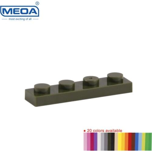 100g=150pcs MEOA Building Blocks Constructor Block 1*4 lower 4 Dots Educational Toys Bricks compatible with legc Bricks Parts